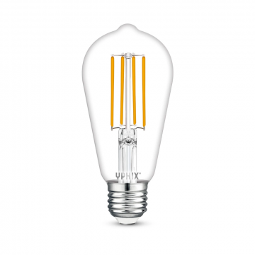 Yphix LED lamp filament edison E27 8W 806lm warm wit 2700K dimbaar (50510451)