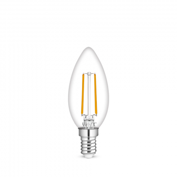 Yphix LED lamp filament helder kaars E14 2.5W 250lm warm wit 2700K (50510601)