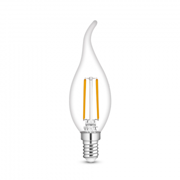 Yphix LED lamp filament helder kaars E14 2.5W 245lm warm wit 2700K (50510611)