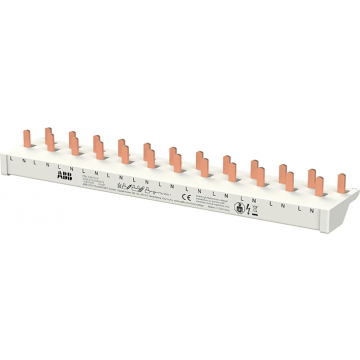 ABB kamrail voor DS301C 1-polig+nul voor 12 modules (2CDL210331R1012)