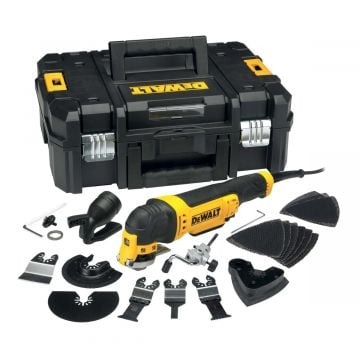 DeWALT multitool met accessoires 300W 230V in TSTAK koffer (DWE315KT-QS)