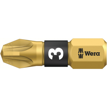 Wera bit pozidrive PZ3 25mm 1/4" - per stuk (05056704001)