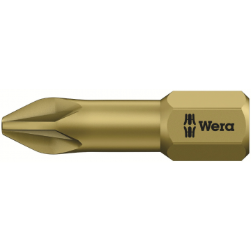 Wera bit pozidriv PZ2 25mm 1/4" - per stuk (05056915001)