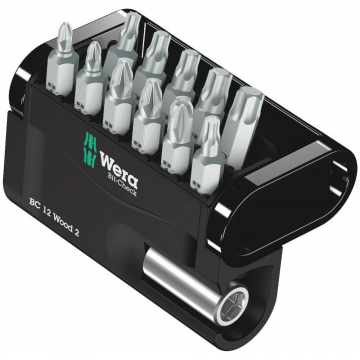 Wera bitset bit-check 12 wood 2 -12‑delig (05057422001)