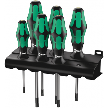 Wera schroevendraaierset 367/6 torx kraftform met houder TX10-TX40 - 6‑delig (05138250001)