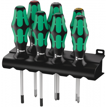 Wera schroevendraaierset 335/350/367/7 kraftform plus lasertip met houder - 7-delig (05320540001)