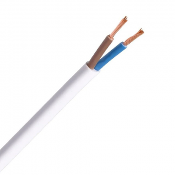 Helukabel VMVL (H05VV-F) kabel 2x1mm2 wit per meter