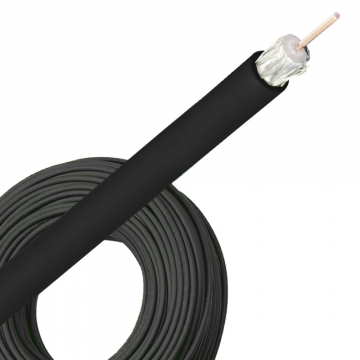 Bedea Telass100 Telass100 Coax kabel 100 zwart PE - per 100 meter (14290900)