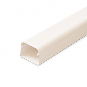 CANALIT leidinggoot airco 65x50mm wit - per 2 meter (AC65/50W2M)