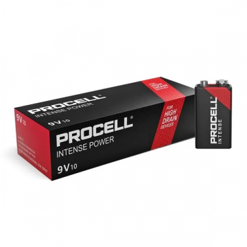 Procell Intense alkaline batterij 9V 6LR61 - verpakking van 10 stuks (PX1604)