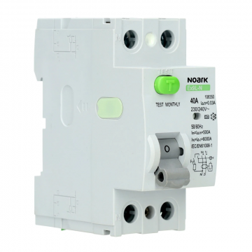 NOARK Electric aardlekschakelaar 2-polig 40a 30mA (108350)