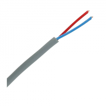 Dynamic signaalkabel Yr 2x0.8mm Dca-s2,d0,a3 grijs per rol 100 meter