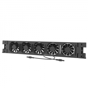 Heatfan radiator ventilator uitbreiding 5-voudig zwart - per stuk (56127)