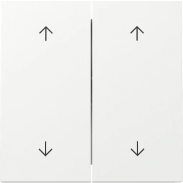 Gira F100 Wip 2-voudig pijlsymbolen - zuiver wit (329770)