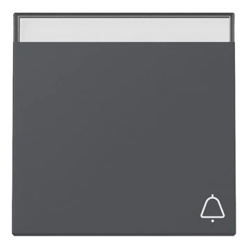 Gira schakelwip tekstkader symbool bel - systeem 55 antraciet (367328)
