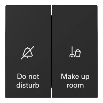 Gira wipschakelaar voor status-aanduiding in hotel systeem 55 zwart mat (3104005)