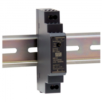 Mean Well din-rail voeding 15W 2.4A 5VDC (HDR-15-5)