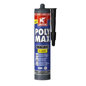 GRIFFON Polymax Sealant afdichtingskit alles-in-een SMP technologie koker 280ml - zwart (7004897)