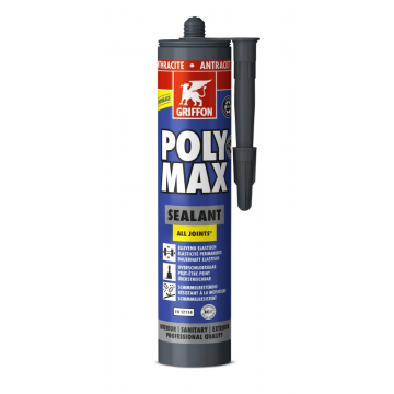 GRIFFON Polymax Sealant afdichtingskit alles-in-een SMP technologie per 12 kokers á 280ml - antraciet (7004899)