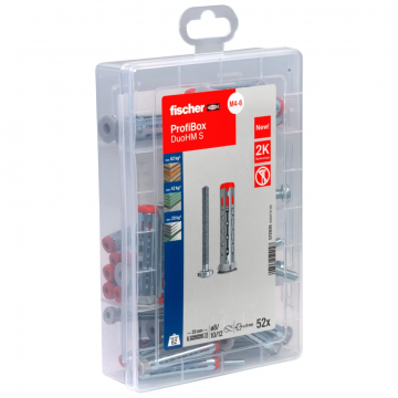 Fischer Profi-Box met hollewandplug DuoHM en PZ bolkopschroeven 30 stuks (572926)