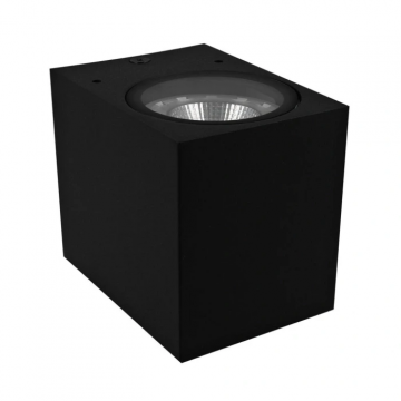 Yphix Kubbe LED wandlamp down GU10 IP44 zwart (50241000)