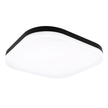 Yphix Borg LED plafondlamp wandlamp 11W 870lm 3000K IP65 zwart (50241030)