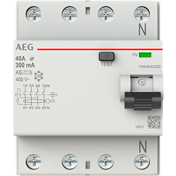 AEG aardlekschakelaar 4-polig 40A 300mA type A selectief (FN440/AS300)