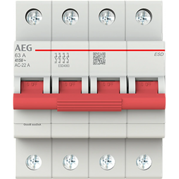 AEG hoofdschakelaar 4-polig 63A (ESD4063)