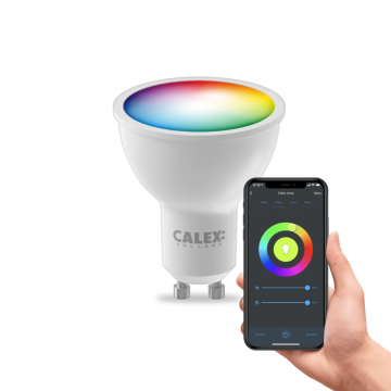 Calex Smart LED lamp reflector GU10 RGB en CCT 4.9W 345lm - dimbaar (5001002600)