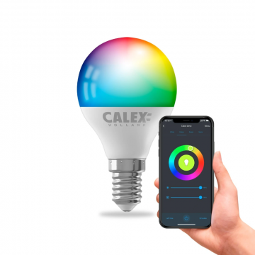 Calex Smart LED lamp filament E14 RGB en CCT 7W 470lm - dimbaar (429110.1)