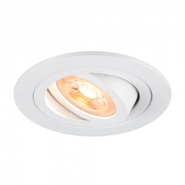 SLV inbouwspot GU10 10W rond kantelbaar zaagmaat 75mm wit (1007374)