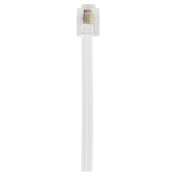 Q-link Telefoonkabel RJ11 4x0.5 mm wit - 5 meter (00.153.22)