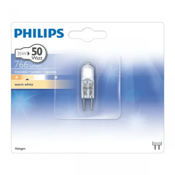 PHILIPS halogeen lamp GY6.35 12V 36W 766lm warm wit 3100K dimbaar (925723717103)