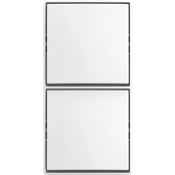 ABB Busch-Jaeger opbouw dubbele wisselschakelaar - Balance AP alpine wit (2601/6/2601/6 APJ-524)