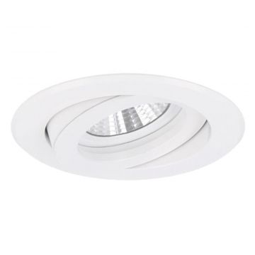 Yphix inbouwspot rond kantelbaar wit GU10 zaagmaat Ø70mm - diameter 82mm met bladveren (50114471)