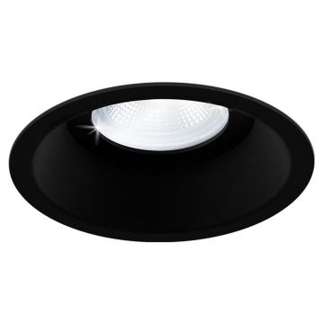 Yphix inbouwspot rond vast zwart GU10 zaagmaat Ø75mm - diameter 85mm - IP54 (50184421)