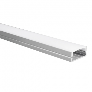 Yphix LED strip profiel Senisa aluminium breed met melkwitte afdekkap - 1 meter (50289430)