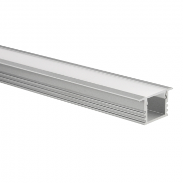 Yphix LED strip profiel Matera aluminium hoog met melkwitte afdekkap - 1 meter (50289450)