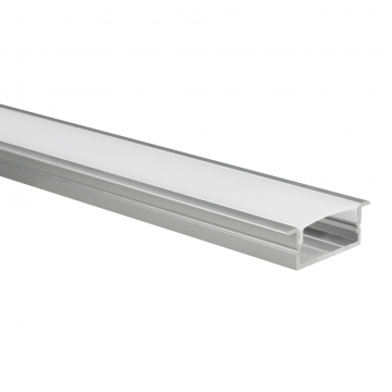 Yphix LED strip profiel Marconia aluminium breed met melkwitte afdekkap - 1 meter (50289460)