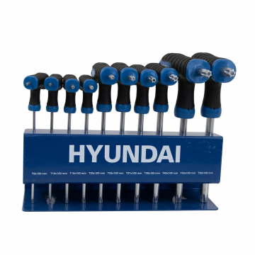 Hyundai torx stifsleutelset T-greep inclusief standaard 10-delig (59527)