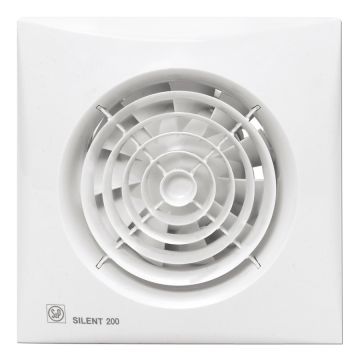 Soler & Palau badkamerventilator inbouw 119mm 177m3/h IP45 - wit (5210426200)