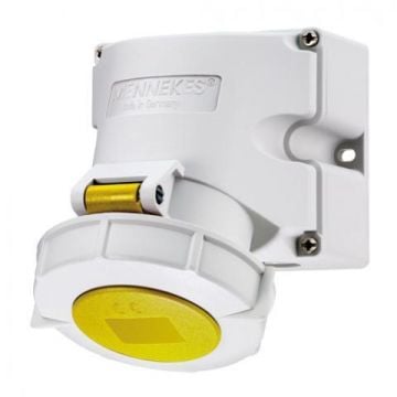 Mennekes CEE wandcontactdoos 3-polig 110V 4H 16A IP67 TwinCONTACT (9104)