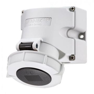 Mennekes CEE wandcontactdoos 4-polig 500V 7H 16A IP67 TwinCONTACT (9123)