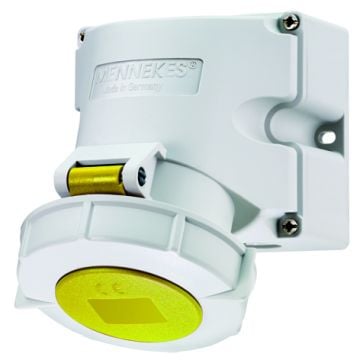 Mennekes CEE wandcontactdoos 3-polig 110V 4H 16A IP67 TwinCONTACT (9300)