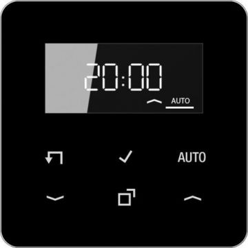 JUNG CD500 timer standaard met display - zwart (CD 1750 D SW)