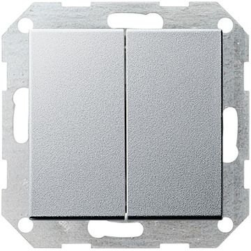 Gira serieschakelaar - systeem 55 aluminium (012526)