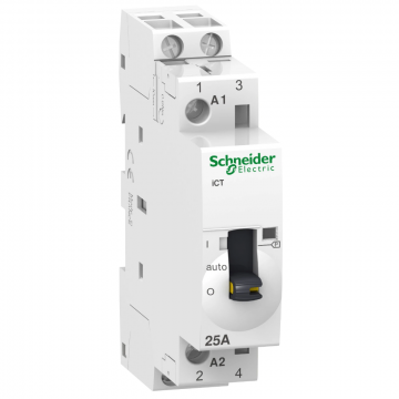 Schneider Electric magneetschakelaar met handbediening 2NO 25A 230V (A9C21732)