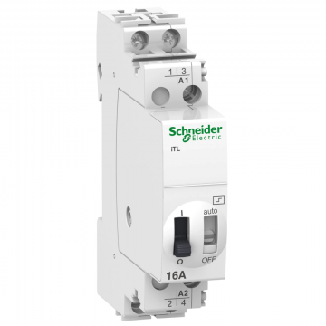 Schneider Electric impulsschakelaar 2-polig 2NO 16A 24VAC / 12VDC (A9C30112)