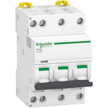 Schneider Electric Acti9 iC40N krachtgroep 3-polig+nul 16A B-kar (A9P44716)