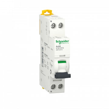 Schneider Electric Acti9 iC40 installatieautomaat 1-polig+nul 16A B-kar (A9P42616)